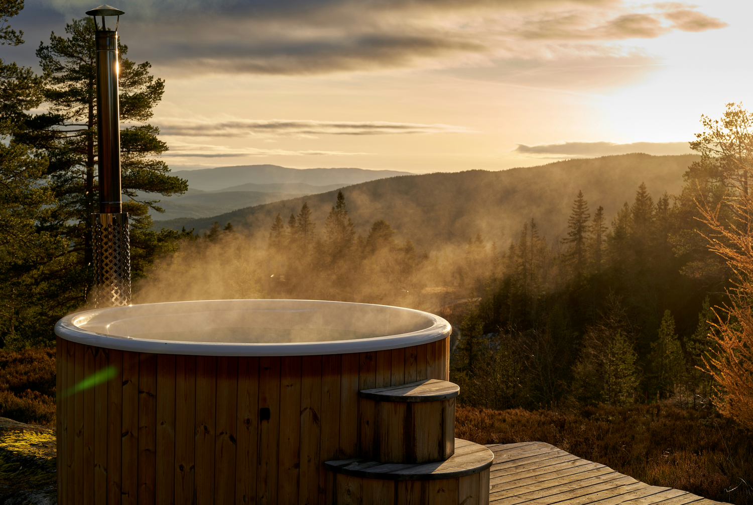 Romantisch overnachten met jacuzzi in badkamer of tuin