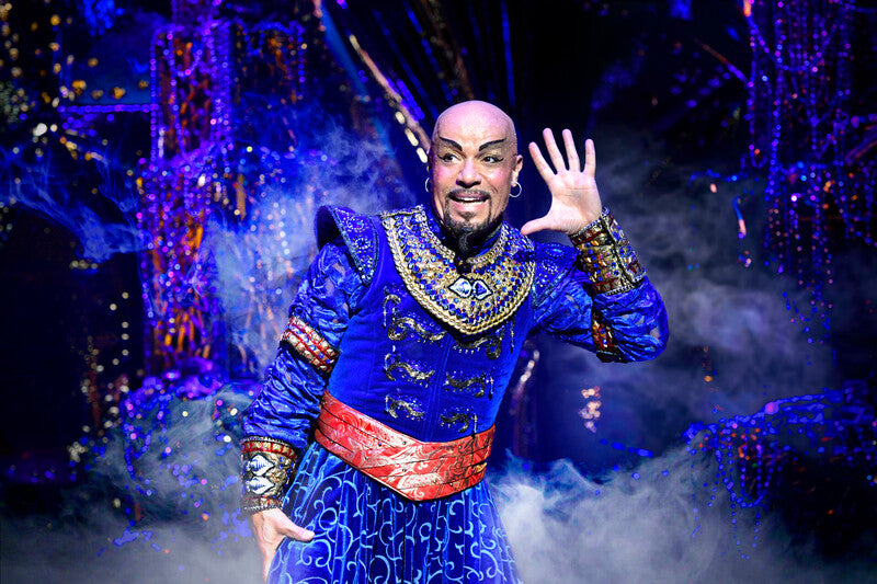 Stanley Burleson geniet als Geest in Disney’s Aladdin